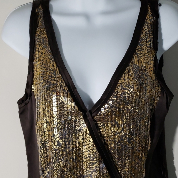 NWT- Magaschoni Silk & Sequin Dress, Size 8, $422 - Picture 2 of 8